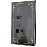 Specchio LED Verticale | Controllo tramite interruttore a muro | Luce bianca calda - Reyze Serie Good Vibes Modello 5